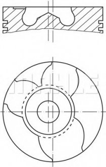 Поршень MAHLE / KNECHT 1511200 (фото 1)