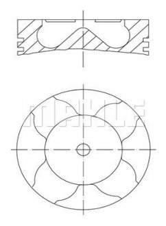 Поршень DAF D =130.00 MAHLE / KNECHT 213 PI 00102 000