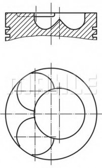 Поршень MAHLE / KNECHT 2274400 (фото 1)