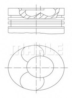 Поршень MAN 128.0 D2866LF20 EURO2 MAHLE / KNECHT 228 31 00 (фото 1)