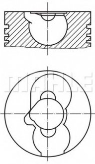 Поршень MAHLE / KNECHT 2288200 (фото 1)