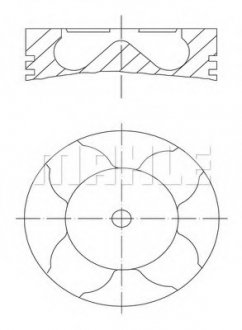 Поршень MAN MAHLE / KNECHT 229 12 00 (фото 1)