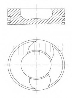 Поршень MAHLE MAHLE / KNECHT 2294100