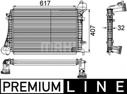 Інтеркулер MAHLE / KNECHT CI 166 000P