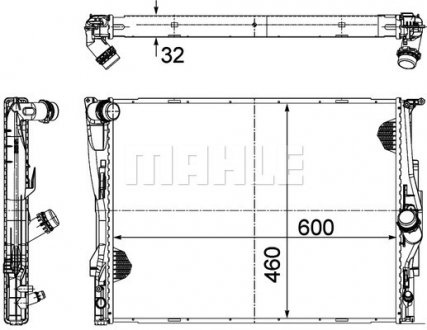 Радіатор охолодження MAHLE / KNECHT CR 1711 000P