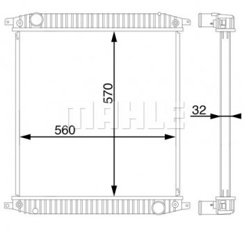 Радіатор MAHLE MAHLE / KNECHT CR703000S