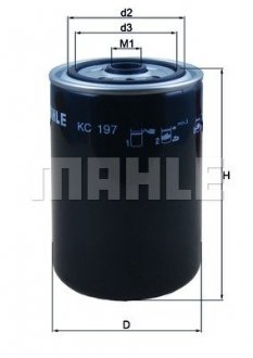 Фильтр топливный Mahle MAHLE / KNECHT KC 197