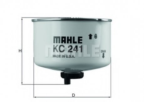 Фільтр палива MAHLE / KNECHT KC241D