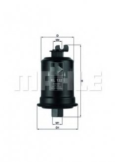 Фільтр палива KNECHT MAHLE / KNECHT KL132