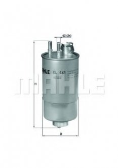 Фільтр палива KNECHT MAHLE / KNECHT KL484