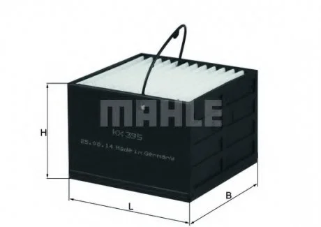 Фото фільтр MAHLE / KNECHT KX395 Фільтр MAHLE / KNECHT KX395