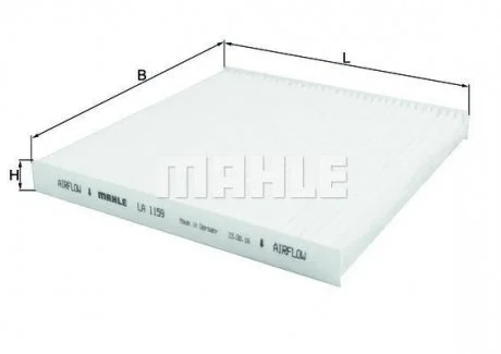 Фільтр салону KNECHT LA 1159 MAHLE / KNECHT LA1159