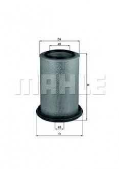 Фільтр повітряний KNECHT MAHLE / KNECHT LX229