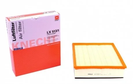 Фото фильтр воздушный Mahle MAHLE / KNECHT LX 513/1 Фильтр воздушный Mahle MAHLE / KNECHT LX 513/1