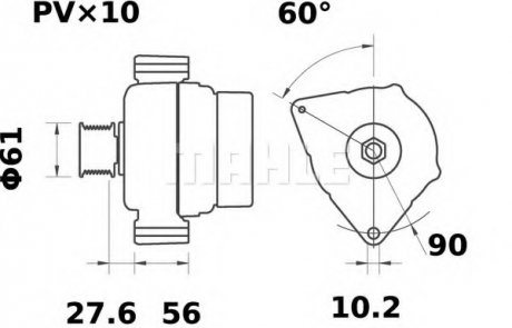 Генератор MAHLE / KNECHT MG 30 (фото 1)