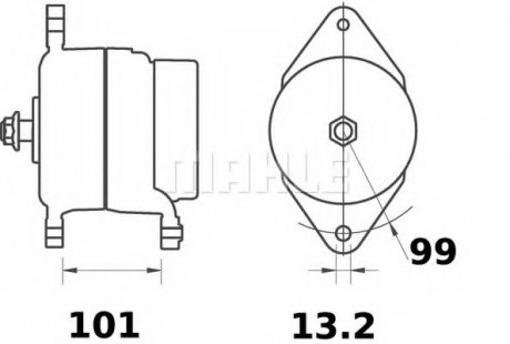 Генератор MAHLE / KNECHT MG 41