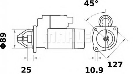 Стартер MAHLE / KNECHT MS 331 (фото 1)