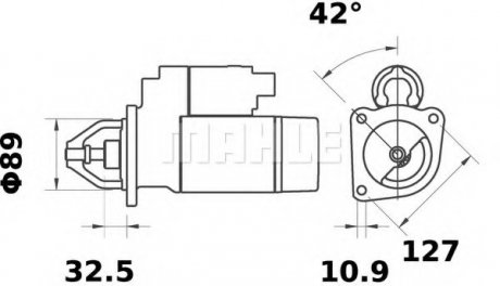 Стартер MAHLE / KNECHT MS 399 (фото 1)