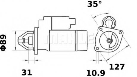 Стартер MAHLE / KNECHT MS 423