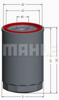 Фільтр масляний Mahle MAHLE / KNECHT OC 1