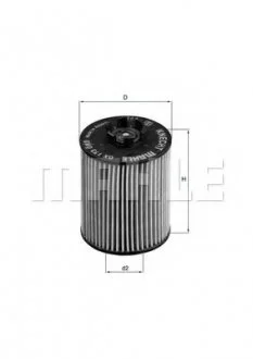 Фото масляний фільтр MAHLE / KNECHT OX173D МАСЛЯНИЙ ФІЛЬТР MAHLE / KNECHT OX173D
