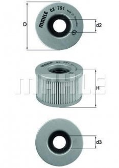 Фільтр MAHLE / KNECHT OX791