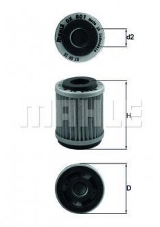 Фільтр MAHLE / KNECHT OX801