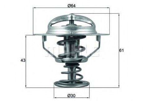 Термостат MAHLE / KNECHT TX17878D (фото 1)