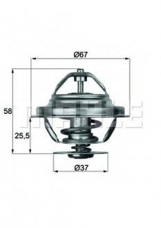 Термостат системы охлаждения MAHLE / KNECHT TX2071D (фото 1)