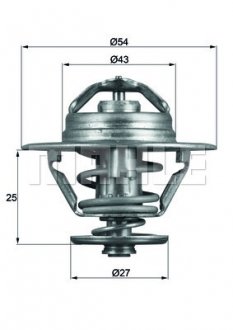 Термостат системи охолодження MAHLE / KNECHT TX9374D