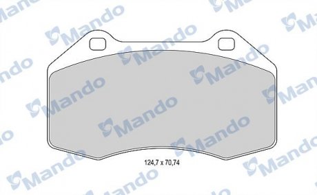 Колодки гальмові дискові передні MANDO MBF015987