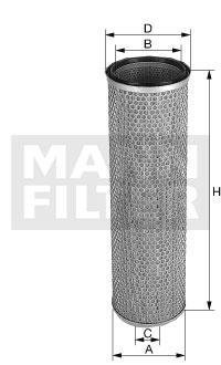 Фільтр додаткового повітря -FILTER MANN CF22269