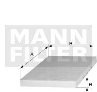 Фильтр салона MANN CUK 23 024