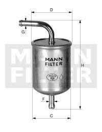 Фильтр топлива MANN WK683 (фото 1)