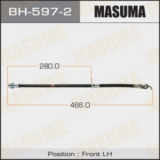 Шланг тормозной MASUMA BH5972