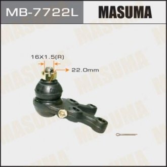 Опора шаровая передн нижн левая MITSUBISHI L200 MASUMA MB7722L