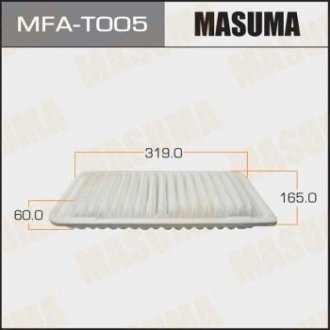 Воздушный фильтр A-1507 TOYOTA/ COROLLA/ CDE120 01-07 (1/20) MASUMA MFAT005 (фото 1)