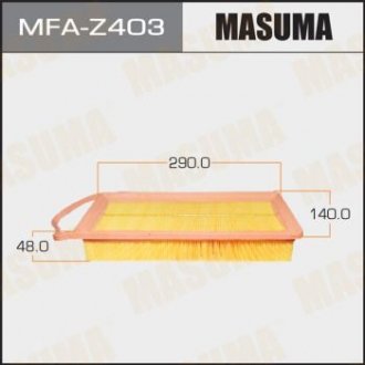 Повітряний фільтр A4502 MAZDA/ MAZDA2 (1/20) MASUMA MFAZ403