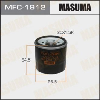 Фільтр масляний Mazda CX-30 (19), CX-5 (11), CX-9 (17-), 3, 6 (12-)/ Subaru Forester (01-), Impreza (03-), Outback (03-) MASUMA MFC1912 (фото 1)