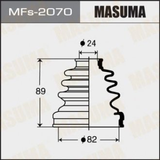 Пыльник ШРУСа (силикон)TOYOTA RAV_4 III (06-11)/MITSUBISHI L 200 (05-10), TOYOTA MASUMA MFs2070