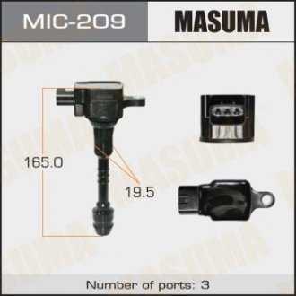 Катушка зажигания ALMERA, PRIMERA / GA16DE, QG15DE, QG18DE MASUMA MIC209