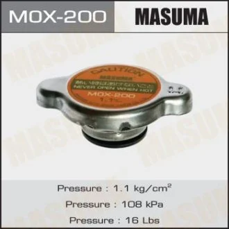Крышка радиатора Mitsubishi/ Subaru/ Toyota 1.1 bar MASUMA MOX200