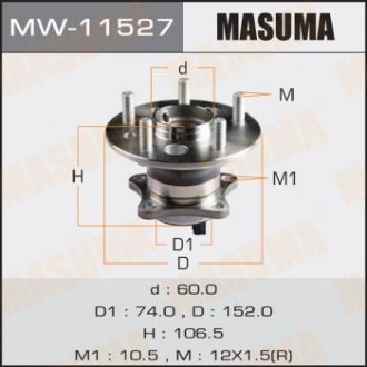 Ступица колеса MASUMA MW11527 (фото 1)