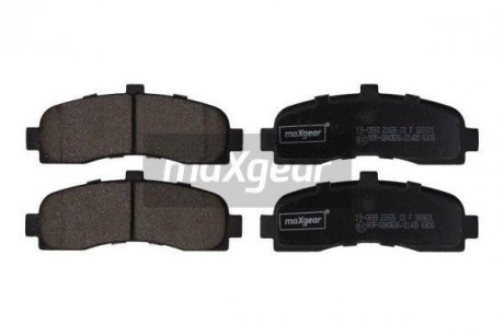 Гальмівні колодки, дискове гальмо (набір) MAXGEAR 190893