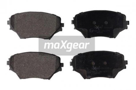 Гальмівні колодки, дискове гальмо (набір) MAXGEAR 191155