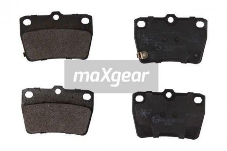 Гальмівні колодки, дискове гальмо (набір) MAXGEAR 191162