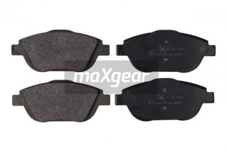 Гальмівні колодки, дискове гальмо (набір) MAXGEAR 191553