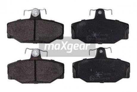 Гальмівні колодки, дискове гальмо (набір) MAXGEAR 191752