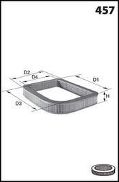Фильтр воздушный MECAFILTER EL3756
