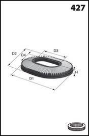 Фільтр повітряний MECAFILTER EL9177